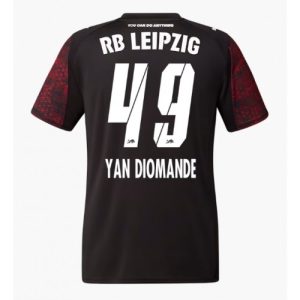 Futbalové dresy RB Leipzig Yan Diomande #49 2025-26 Tretina