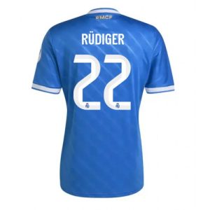 Fußballtrikot Real Madrid Antonio Rudiger #22 2025-26 Drittel
