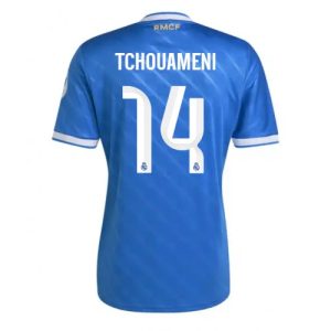 Fußballtrikot Real Madrid Aurelien Tchouameni #14 2025-26 Drittel
