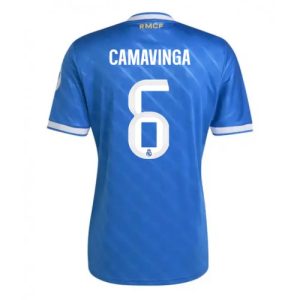 Fußballtrikot Real Madrid Eduardo Camavinga #6 2025-26 Viertel