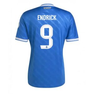 Fußballtrikot Real Madrid Endrick #9 2025-26 Drittel