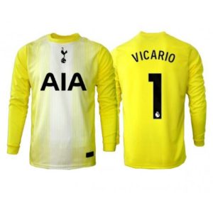 Voetbalshirt Tottenham Hotspur Guglielmo Vicario #1 Keeper 2025-26 Lange mouwen - Half