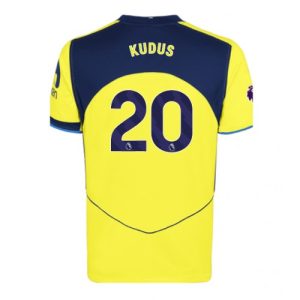 Voetbalshirt Tottenham Hotspur Mohammed Kudus #20 2025-26 Half