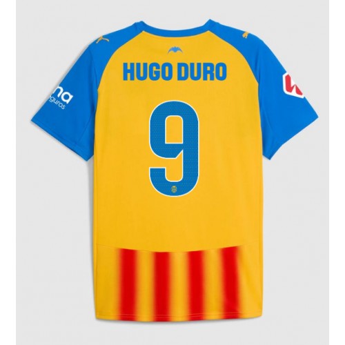 Futbalový Dres Valencia Hugo Duro #9 2025-26 Tretina Fußballtrikot Valencia Hugo Duro #9 2025-26 Drittel