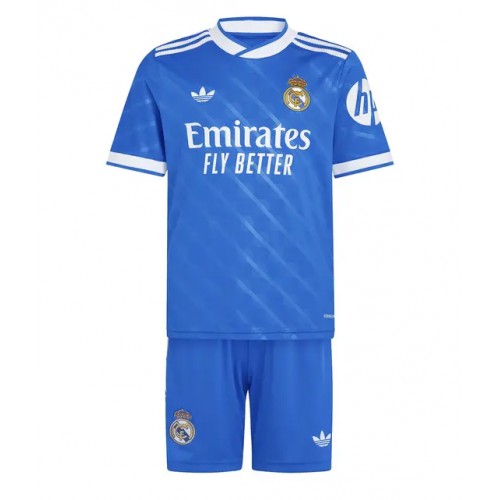 Günstiges Kindertrikot für Kinder Real Madrid 2025-26 - Drittel (+ Shorts) 1 Günstiges Kindertrikot für Kinder Real Madrid 2025-26 - Drittel (+ Shorts)