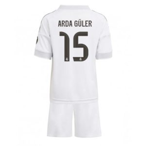 Lacne Futbalové dres pre deti Real Madrid Arda Guler #15 2025-26 Domáci (+ trenírky)