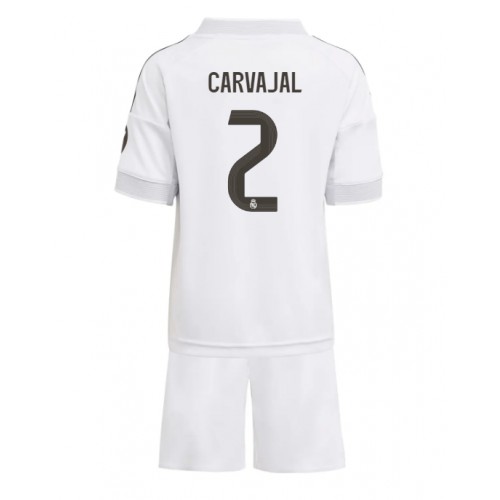 Billiges Kindertrikot für Kinder Real Madrid Daniel Carvajal #2 2025-26 Heim (+ Shorts) Günstiges Fußballtrikot für Kinder Real Madrid Daniel Carvajal #2 2025-26 Heim (+ Shorts)
