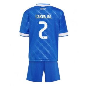 Lacne Futbalové dres pre deti Real Madrid Daniel Carvajal #2 2025-26 Tretina (+ trenírky)
