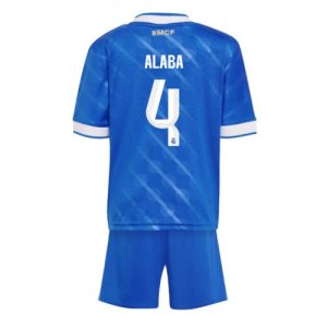 Lacne Futbalové dres pre deti Real Madrid David Alaba #4 2025-26 Tretina (+ trenírky)