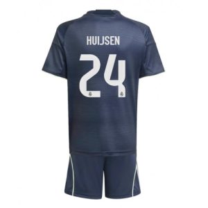 Replika Detský dres Real Madrid Dean Huijsen #24 2025-26 Preč (+ trenírky)
