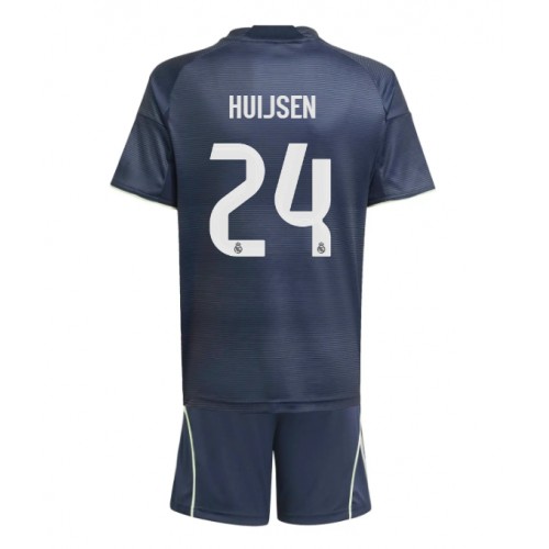 Replica Kinder Real Madrid shirt Dean Huijsen #24 2025-26 Uit (+ shortjes) Replica Kinder Real Madrid shirt Dean Huijsen #24 2025-26 Uit (+ shortjes)