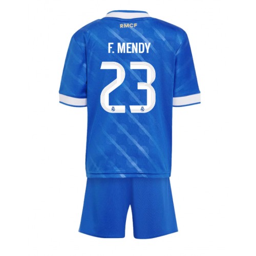 Replica Kinder Real Madrid shirt Ferland Mendy #23 2025-26 Tretina (+ shortjes) Replica Kinder Real Madrid shirt Ferland Mendy #23 2025-26 Tretina (+ shortjes)
