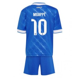 Lacne Futbalové dres pre deti Real Madrid Kylian Mbappe #10 2025-26 Tretina (+ trenírky)
