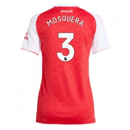 Dames jerseys Arsenal Cristhian Mosquera #3 2025-26 Thuis 1 Damesdraagt Arsenal Cristhian Mosquera #3 2025-26 Thuis