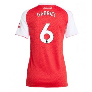 Damesdressen Arsenal Gabriel Magalhaes #6 2025-26 Thuis