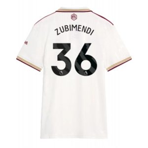 Dames jerseys Arsenal Martin Zubimendi #36 2025-26 Tweede