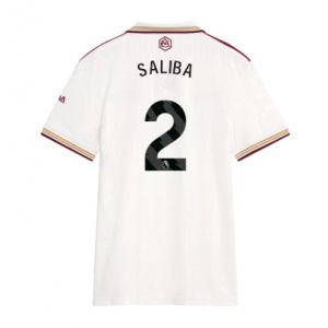 Dames jerseys Arsenal William Saliba #2 2025-26 Dertiende