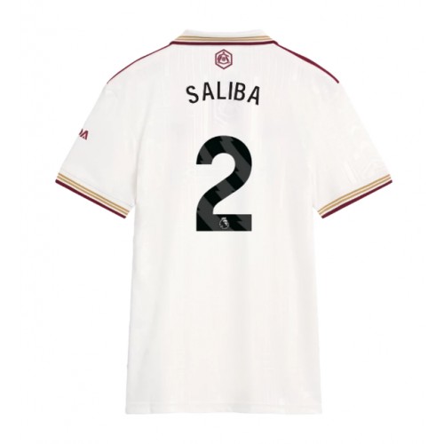 Dames jersey Arsenal William Saliba #2 2025-26 Derde Deel 1 Dames jerseys Arsenal William Saliba #2 2025-26 Dertiende
