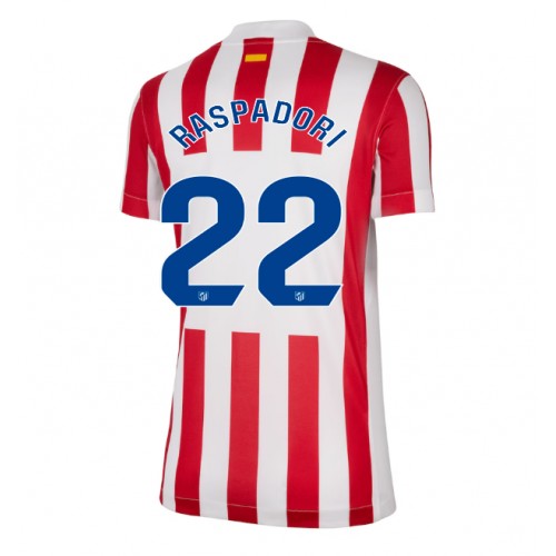 Damen-Fußballtrikot Atletico Madrid Giacomo Raspadori #22 2025-26 Heim 1 Damen-Fußballtrikot Atletico Madrid Giacomo Raspadori #22 2025-26 Heimtrikot