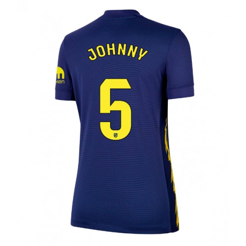 Dames voetbalshirt Atletico Madrid Johnny Cardoso #5 2025-26 Preč 1 Dames voetbalshirt Atlético Madrid Johnny Cardoso #5 2025-26 Achter