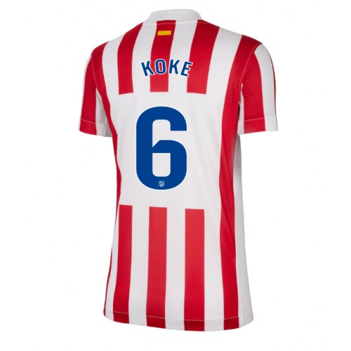 Damen Fußballtrikot Atlético Madrid Koke #6 2025-26 Heim 1 Damen-Fußballtrikot Atletico Madrid Koke #6 2025-26 Heimtrikot