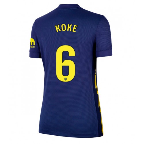 Dames voetbalshirt Atlético Madrid Koke #6 2025-26 Vooruit 1 Damesvoetbalshirt Atletico Madrid Koke #6 2025-26 Uit