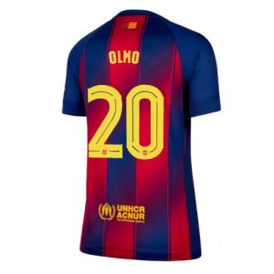 Damenfußballtrikot Barcelona Dani Olmo #20 2025-26 Heim