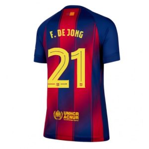 Frauen Fußballtrikot Barcelona Frenkie de Jong #21 2025-26 Zuhause