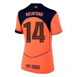 Damen-Fußballtrikot Barcelona Marcus Rashford #14 2025-26 Drittel