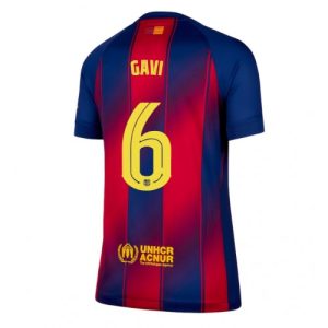 Frauen Fußballtrikot Barcelona Paez Gavi #6 2025-26 Heimnummernbruchseite