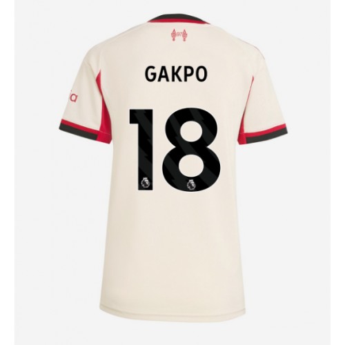 Damen-Fußballtrikot Liverpool Cody Gakpo #18 2025-26 Vor 1 Damen-Fußballtrikot Liverpool Cody Gakpo #18 2025-26 Vorne