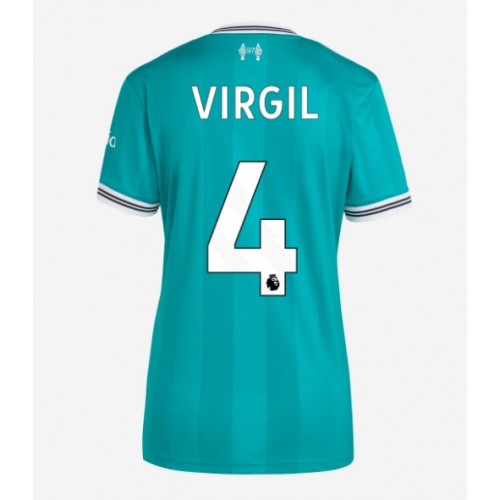 Dámsky Futbalový dres Liverpool Virgil van Dijk #4 2025-26 Tretina 1 Dámsky Futbalový dres Liverpool Virgil van Dijk #4 2025-26 Tretina
