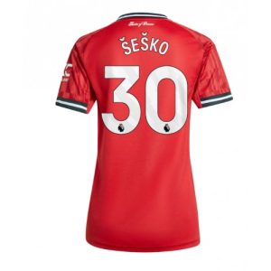 Ženy Futbalový dres Manchester United Benjamin Sesko #30 2025-26 Domáci