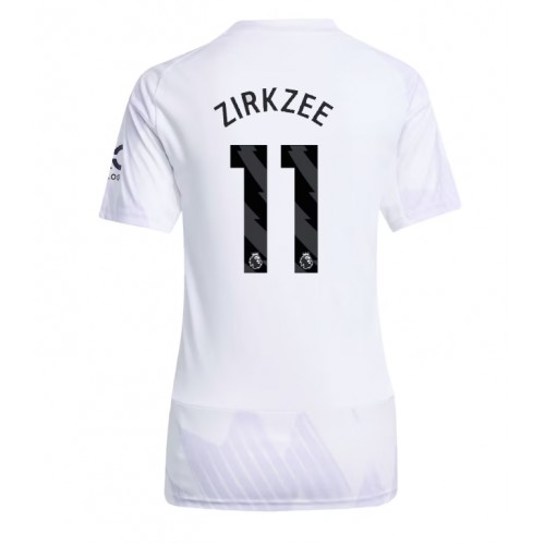 Damen-Fußballtrikot Manchester United Joshua Zirkzee #11 2025-26 Vor- 1 Damen-Fußballtrikot Manchester United Joshua Zirkzee #11 2025-26 Vorbei