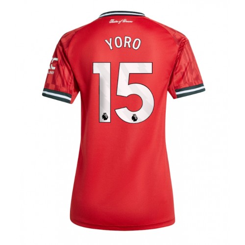 Vrouwen Manchester United voetbalshirt Leny Yoro #15 2025-26 Thuis 1 Vrouwen Voetbalshirt Manchester United Leny Yoro #15 2025-26 Thuis