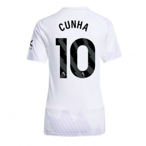 Ženy Futbalový dres Manchester United Matheus Cunha #10 2025-26 Preč