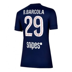 Dames Voetbalshirt Paris Saint-Germain Bradley Barcola #29 2025-26 Thuis