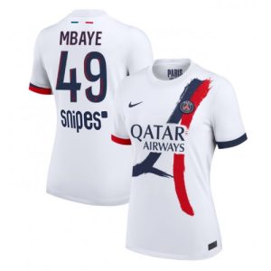 Vrouwen voetbalshirt Paris Saint-Germain Ibrahim Mbaye #49 2025-26 Uit