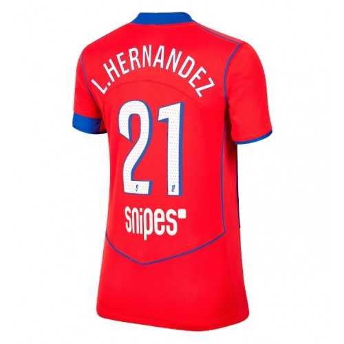 Ženy Futbalový Dres Paris Saint-Germain Lucas Hernandez #21 2025-26 Tretina 1 Ženy Futbalový Dres Paris Saint-Germain Lucas Hernandez #21 2025-26 Tretina