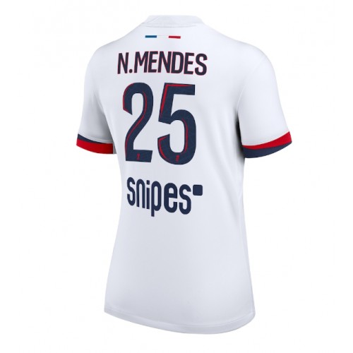 Vrouwen Voetbalshirt Paris Saint-Germain Nuno Mendes #25 2025-26 Vooruit 1 Vrouwen Voetbalshirt Paris Saint-Germain Nuno Mendes #25 2025-26 Preč