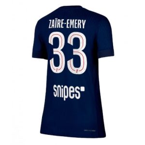 Vrouwen Voetbalshirt Paris Saint-Germain Warren Zaire-Emery #33 2025-26 Thuis