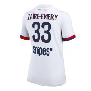 Vrouwen Voetbalshirt Paris Saint-Germain Warren Zaire-Emery #33 2025-26 Uit
