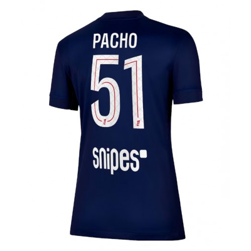 Ženy Futbalový Dres Paris Saint-Germain Willian Pacho #51 2025-26 Domáci 1 Ženy Futbalový Dres Paris Saint-Germain Willian Pacho #51 2025-26 Domáci
