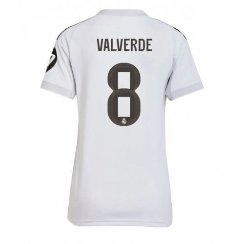 Damesshirt Real Madrid Federico Valverde #8 2025-26 Thuis Damesshirt Real Madrid Federico Valverde #8 2025-26 Thuis