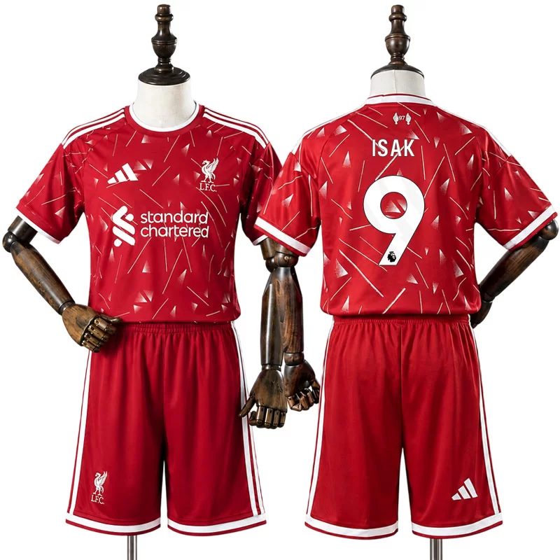 Futbalový dres detský Sada Liverpool 2026/27 Alexander Isak 9 Domáci 1 Futbalový dres detský Sada Liverpool 2026/27 Alexander Isak 9 Domáci