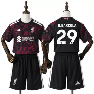 Futbalový dres detský Sada Liverpool 2026/27 Bradley Barcola 29 Tretina