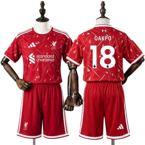 Detské Futbalové Dresy Liverpool 2026/27 Cody Gakpo 18 Domáci