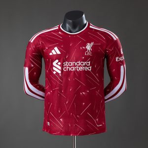 Liverpool 2026/27 Domáci Dres Pánsky Verzia pre hráčov – červená Dlhý Rukáv