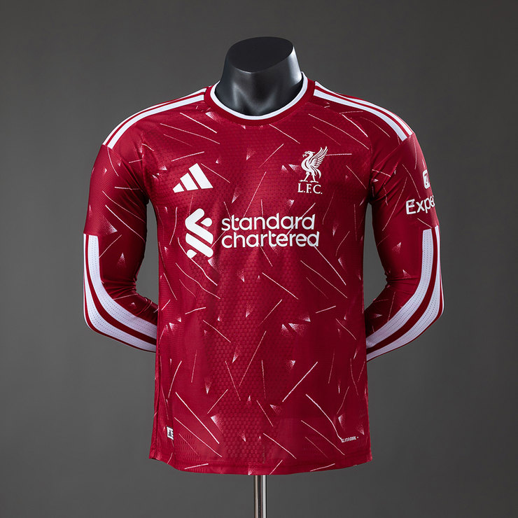 Liverpool 2026/27 Domáci Dres Pánsky Verzia pre hráčov 1 Liverpool 2026/27 Domáci Dres Pánsky Verzia pre hráčov – červená Dlhý Rukáv
