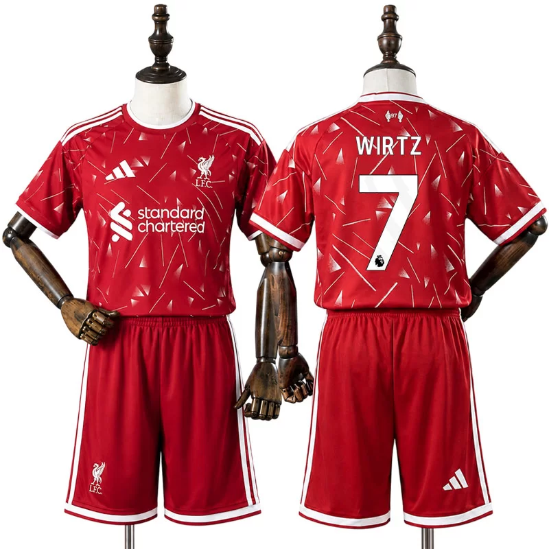 Futbalový dres detský Sada Liverpool 2026/27 Domáci Florian Wirtz 7 1 Futbalový dres detský Sada Liverpool 2026/27 Domáci Florian Wirtz 7
